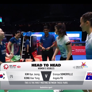 2025年 新加坡公开赛 QF 金慧贞&孔熙容[韩国] vs [澳大利亚]康荣雅&于亚杰