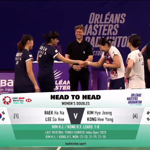 2025年 奥尔良大师赛 F 白荷娜&李绍希[韩国] vs [韩国]金慧贞&孔熙容