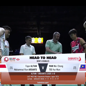2025年 印尼大师赛 F 法贾尔·阿尔菲安&穆罕默德·里安·阿迪安托[印尼] vs [马来西亚]万炜聪&郑凯文