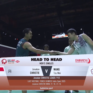 2025年 印尼大师赛 SF 乔纳坦·克里斯蒂[印尼] vs [中国台北]王子维