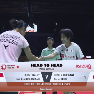 2025年 印尼大师赛 SF 里诺夫·里瓦尔迪&莉萨·阿尤·库苏马瓦蒂[印尼] vs [日本]绿川大辉&斋藤夏