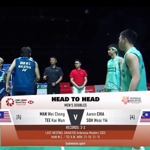 2025年 马来西亚大师赛 F 万炜聪&郑凯文[马来西亚] vs [马来西亚]谢定峰&苏伟译