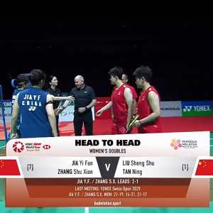 2025年 马来西亚大师赛 F 贾一凡&张殊贤[中国] vs [中国]刘圣书&谭宁