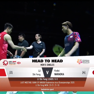2025年 马来西亚大师赛 SF 李诗沣[中国] vs [日本]奈良冈功大