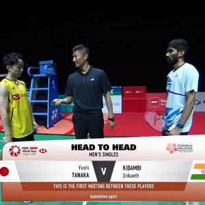 2025年 马来西亚大师赛 SF 田中涌士[日本] vs [印度]斯里坎特·纳马尔瓦尔·基丹比