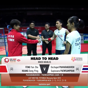2025年 马来西亚大师赛 QF 冯彦哲&黄东萍[中国] vs [泰国]德差波·普瓦拉努克罗&  苏皮萨拉·帕维斯坦帕