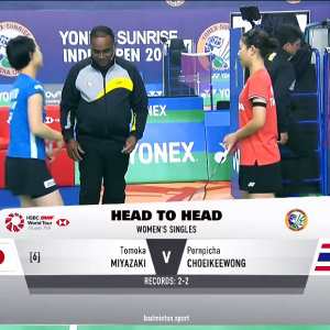 2025年 印度公开赛 R32 宫崎友花[日本] vs [泰国]波恩皮查·乔伊凯旺