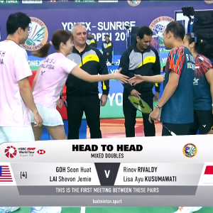 2025年 印度公开赛 R32 吴埙阀&赖洁敏[马来西亚] vs [印尼]里诺夫·里瓦尔迪&莉萨·阿尤·库苏马瓦蒂