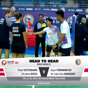 2025年 印度公开赛 R32 麦斯·维斯特加德&克莉斯汀·布施[丹麦] vs [印尼]德扬·费迪纳夏&茜蒂·法迪亚·席尔瓦·拉马丹蒂