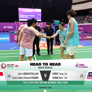 2025年 台北公开赛 SF 贾法尔·希达亚图拉&费利沙·艾伯塔·纳撒尼尔·帕萨里布[印尼] vs [马来西亚]陈堂杰&曾雯诗