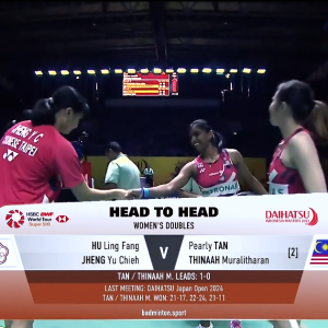 2025年 印尼大师赛 R16 胡绫芳&郑宇倢[中国台北] vs [马来西亚]陈康乐&蒂娜·穆拉利塔兰