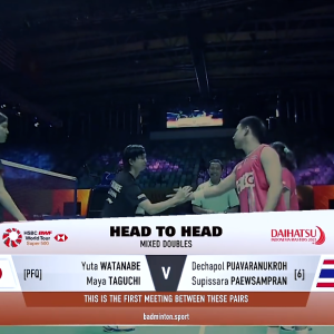 2025年 印尼大师赛 R16 渡边雄太&田口真彩[日本] vs [泰国]德差波·保乌拉努科&苏皮萨拉·帕维斯坦帕