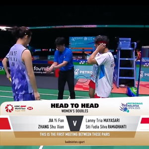 2025年 马来西亚公开赛 QF 贾一凡&张殊贤[中国] vs [印尼]兰尼·特里亚·马亚萨里&茜蒂·法迪亚·席尔瓦·拉马丹蒂