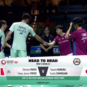 2025年 德国公开赛 SF 克里斯托·波波夫&托马·朱尼尔·波波夫[法国] vs [日本]野村拓海&霜上雄一