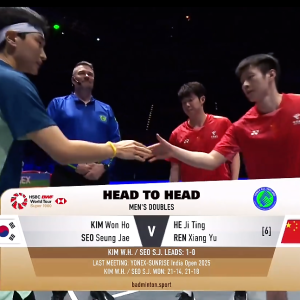 2025年 全英公开赛 SF 金元浩&徐承宰[韩国] vs [中国]何济霆&任翔宇