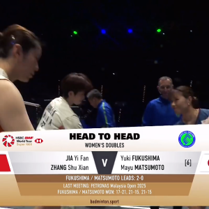 2025年 全英公开赛 SF 贾一凡&张殊贤[中国] vs [日本]福岛由纪&松本麻佑