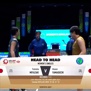 2025年 全英公开赛 QF 宫崎友花[日本] vs [日本]山口茜