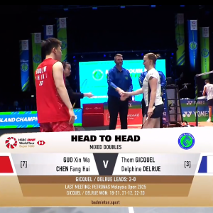 2025年 全英公开赛 QF 郭新娃&陈芳卉[中国] vs [法国]汤姆·吉凯尔&德尔菲娜·德尔吕