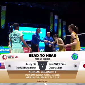 2025年 全英公开赛 QF 陈康乐&蒂娜·穆拉利塔兰[马来西亚] vs [日本]松山奈未&志田千阳