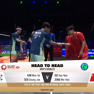 2025年 全英公开赛 QF 金元浩&徐承宰[韩国] vs [中国]谢浩南&曾维瀚