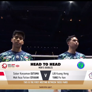 2025年 全英公开赛 QF 萨巴·卡亚曼·咖塔曼&穆罕默德·利萨·巴列维·伊斯法哈尼[印尼] vs [中国台北]刘广珩&杨博涵