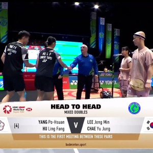 2025年 全英公开赛 R16 杨博轩&胡绫芳[中国台北] vs [韩国]李钟民&蔡侑玎