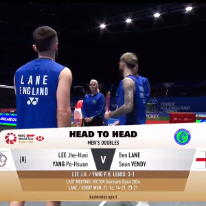 2025年 全英公开赛 R16 李哲辉&杨博轩[中国台北] vs [丹麦]本·莱恩&肖恩·文迪