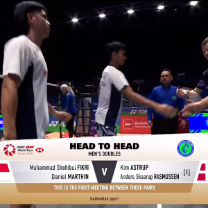 2025年 全英公开赛 R32 穆罕默德·肖希布·菲克里&丹尼尔·马丁[印尼] vs [丹麦]金·阿斯特鲁普&安德斯·斯考劳普·拉斯姆森