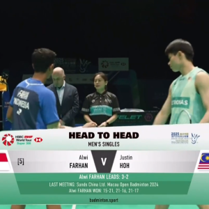 2025年 澳门公开赛 F 阿尔维·法汉[印尼] vs [马来西亚]贺首维