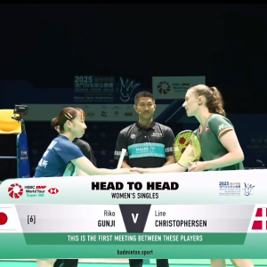 2025年 澳门公开赛 SF 郡司莉子[日本] vs [丹麦]莱恩·克里斯托弗森