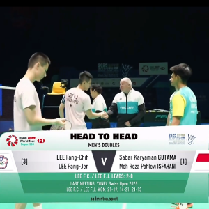 2025年 澳门公开赛 SF 李芳至&李芳任[中国台北] vs [印尼]萨巴·卡亚曼·咖塔曼&穆罕默德·利萨·巴列维·伊斯法哈尼