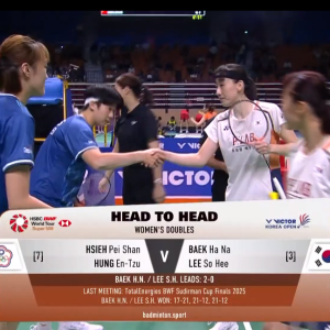 2025年 韩国公开赛 QF 谢沛珊&洪恩慈[中国台北] vs [韩国]白荷娜&李绍希