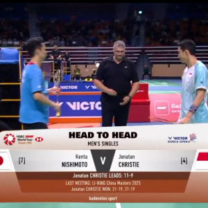 2025年 韩国公开赛 QF 西本拳太[日本] vs [印尼]乔纳坦·克里斯蒂