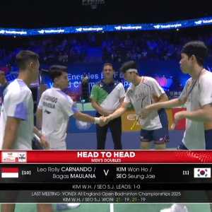 2025年 世界锦标赛 R16 里奥·罗利·卡尔南多&巴格斯·毛拉纳[印尼] vs [韩国]金元昊&徐承宰