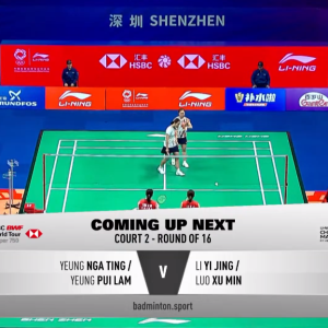 2025年 李宁中国大师赛 R16 杨雅婷&杨霈霖[中国香港] vs [中国]李怡婧&罗徐敏