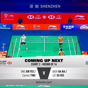 2025年 李宁中国大师赛 R16 王馨渝&陈韦妏[马来西亚] vs [韩国]白荷娜&李绍希