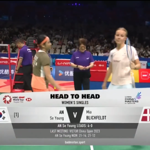 2025年 李宁中国大师赛 R16 安洗莹[韩国] vs [丹麦]米娅·布里西费尔特