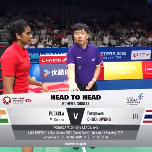 2025年 李宁中国大师赛 R16 普萨拉·文卡塔·辛杜[印度] vs [泰国]李美妙