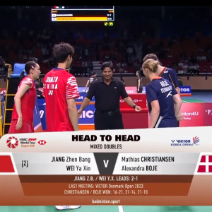 2025年 韩国公开赛 SF 蒋振邦&魏雅欣[中国] vs [丹麦]马蒂亚斯·克里斯蒂安森&亚历山德拉·博尔