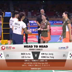 2025年 韩国公开赛 SF 白荷娜&李绍希[韩国] vs [韩国]金慧贞&孔熙容