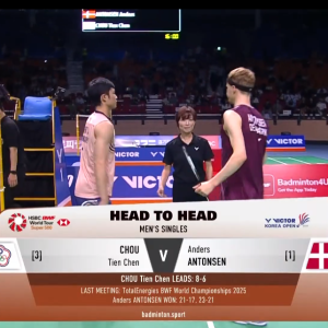 2025年 韩国公开赛 SF 周天成[中国台北] vs [丹麦]安东森
