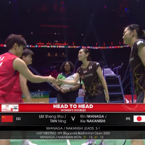 2025年 世界锦标赛 SF 刘圣书&谭宁[中国] vs [日本]岩永铃&中西贵映