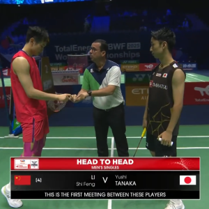 2025年 世界锦标赛 男单 李诗沣[中国] vs [日本]田中涌士