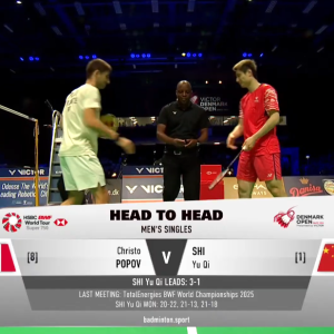 2025年 丹麦公开赛 QF 克里斯托·波波夫[法国] vs [中国]石宇奇
