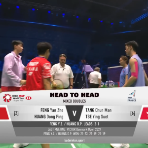 2025年 法国公开赛 SF 冯彦哲&黄东萍[中国] vs [中国香港]邓俊文&谢影雪