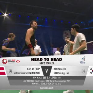 2025年 法国公开赛 SF 金·阿斯特鲁普&安德斯·斯考劳普·拉斯姆森[丹麦] vs [韩国]金元昊&徐承宰