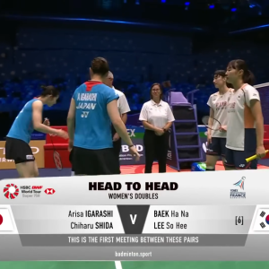 2025年 法国公开赛 QF 五十岚有纱&志田千阳[日本] vs [韩国]白荷娜&李绍希