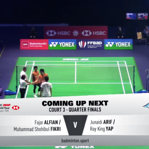 2025年 法国公开赛 QF 法贾尔·阿尔菲安&穆罕默德·肖希布·菲克里[印尼] vs [马来西亚]朱奈迪·阿里夫&叶睿庆