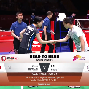 2025年 李宁香港公开赛 QF 宫崎友花[日本] vs [中国台北]林湘缇