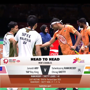 2025年 李宁香港公开赛 QF 朱奈迪·阿里夫&叶睿庆[马来西亚] vs [印度]萨特维克·赛拉杰·兰基雷迪&奇拉格·谢提